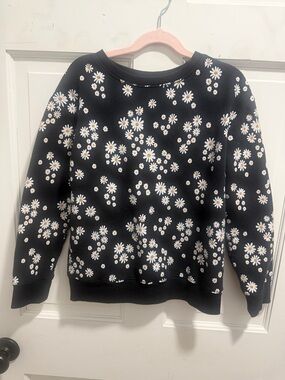 jumping beans Black Daisy Pattern Sweatshirt